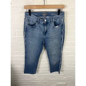 Dl 1961 Women's Mara Straight Mid Rise Instasculpt Ankle Jeans Blue Size 29